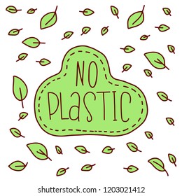 Zero waste. Vector hand drawn Zero waste posters.  Zero waste set. Vector illustration. No plastic. Zero waste. Eco lifestyle. Vector illustration. Seamless pattern.