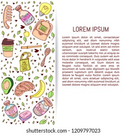 Zero waste. Vector hand drawn Zero waste posters.  Zero waste set. Vector illustration. 