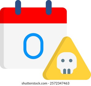 Zero-Day Exploits Icon Flat Vector Illustration