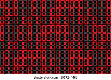Zeros and units of cyber background. Vector