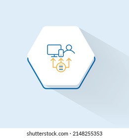 Zero-Touch Provisioning (ZTP) icon vector design