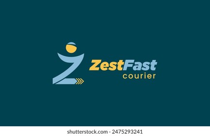 ZestFast Courier service logo design