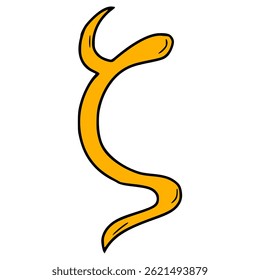 zeta symbol illustration hand drawn isolated vector