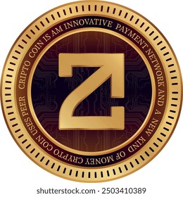 zetachain-zeta cryptocurrency illustrations on abstract background. 3d illustrations.