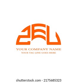 ZEU letter logo creative design with vector graphic
