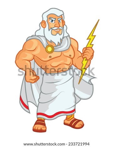 Zeus Cartoon Image vectorielle de stock (libre de droits) de 233721994