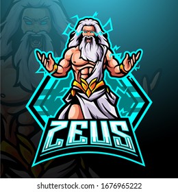 Zeus Esport Logo Mascot Design