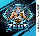 Zeus esport mascot logo design