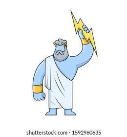 Zeus Father Gods Men Ancient Greek Stock Vector (royalty Free 