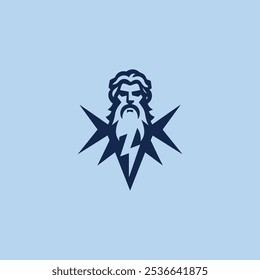 Zeus god logo ready for sale.