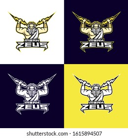 Zeus god sport logo design