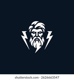 Zeus god thunderbolt logo for sale.