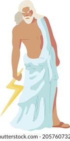 zeus greek god vector art