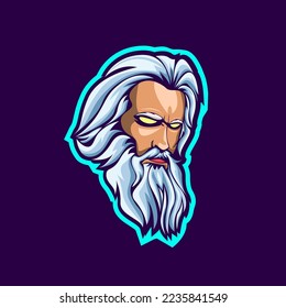 Zeus Head e Sport-Maskottlogo-Design