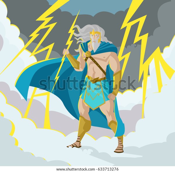 Zeus Jupiter God Thunder Lighting Bolt Stock Vector Royalty Free Zeus Jupiter God Thunder Lighting Bolt Stock Vector Royalty Free