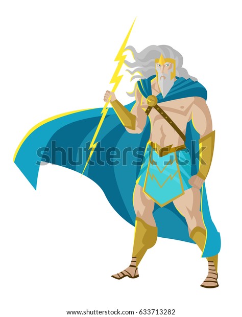 Zeus Jupiter Dieu Du Tonnerre Et Image Vectorielle De Stock Libre De Droits Zeus Jupiter Dieu Du Tonnerre Et Image Vectorielle De Stock Libre De Droits