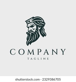 Ilustración vectorial del diseño del logotipo de Zeus