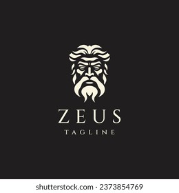 Ilustración vectorial del diseño del logotipo de Zeus