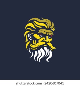 Zeus logo design vector illustration
