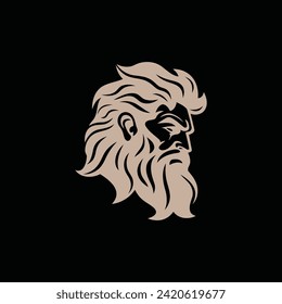 Zeus logo design vector illustration
