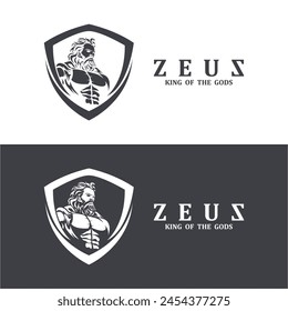 Zeus logo design vector illustration. suitable for any business, gaming brand and brand company