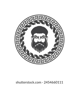 Zeus logo design vector illustration. suitable for any business, gaming brand and brand company