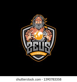 Zeus logo for e sport team or gamers.