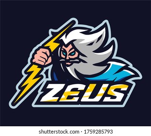 Zeus Logo E sport Vector Illustration