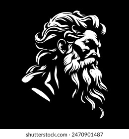 Zeus logo style icon design template flat vector	
