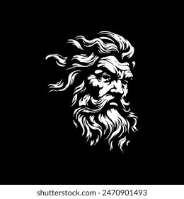 Zeus logo style icon design template flat vector	
