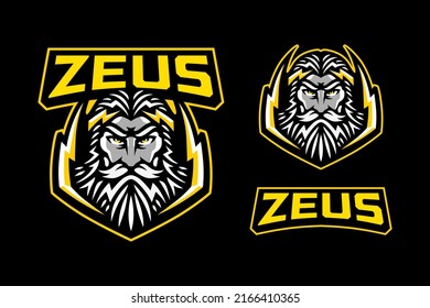 Zeus Mascot Sport Logo Design