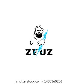 zeus and thunder concept initial logo