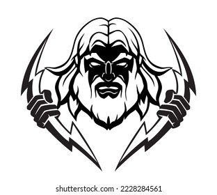 Zeus Wrath Sigil, Shadowed Illustration