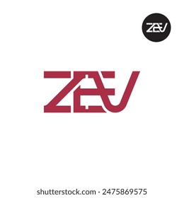 ZEV Logo Letter Monogram Design