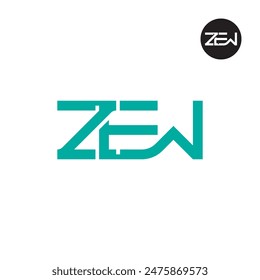 ZEW Logo Letter Monogram Design