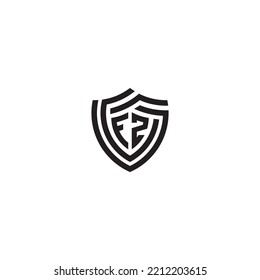 El concepto de protección de línea abstracta ZF en un diseño profesional de alta calidad que se imprimirá en cualquier medio de impresión