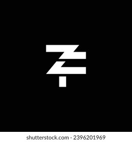 ZF or FZ ‍abstract letter design. Awesome artistic branding company different colors illustration. Logo design or icon design or monogram design.