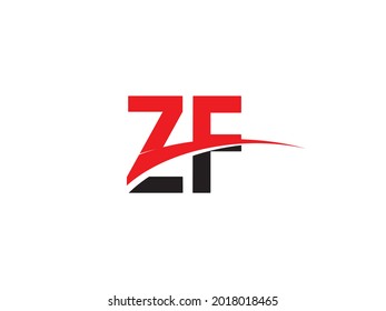 Plantilla de diseño de logotipo inicial de carta ZF