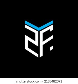 ZF letter logo creative design with vector graphic