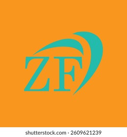 ZF Letter Logo Design. ZF Creative letter logo design vector, ZF Letter Initial Logo Design. ZF monogram Logo Unique Concept Vector.

