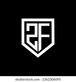 ZF Letter Logo Design, Inspiration for a Unique Identity. Modern Elegance and Creative Design. Watermark Your Success with the Striking this Logo.