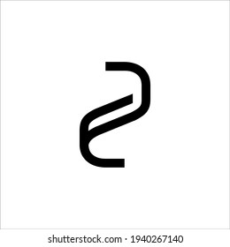 ZF logo design vector sign 
