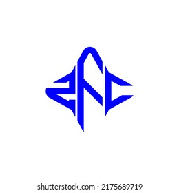ZFC letter logo creative design with vector graphic
