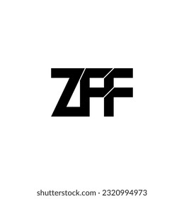 zff typography letter monogram logo design
