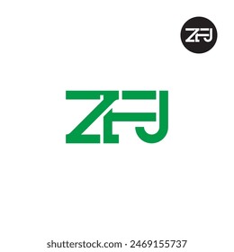 ZFJ Logo Letter Monogram Design