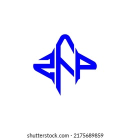ZFP letter logo creative design with vector graphic