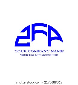 ZFP-Buchstabenlogo, kreatives Design mit Vektorgrafik