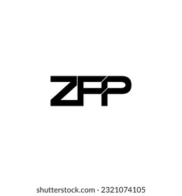 zfp lettering initial monogram logo design