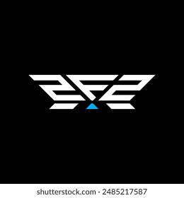 ZFZ letter logo vector design, ZFZ simple and modern logo. ZFZ luxurious alphabet design  