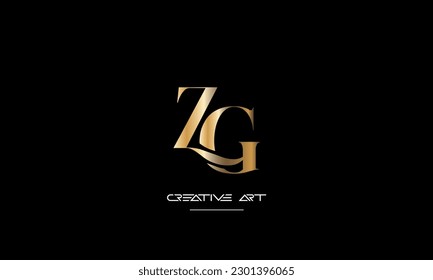 ZG, GZ, Z, G abstract letters logo monogram